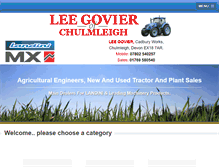 Tablet Screenshot of lee-govier.com
